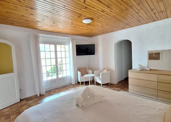 Rez De Terrasse Piscine Parking Prive Rum i privatbostad *